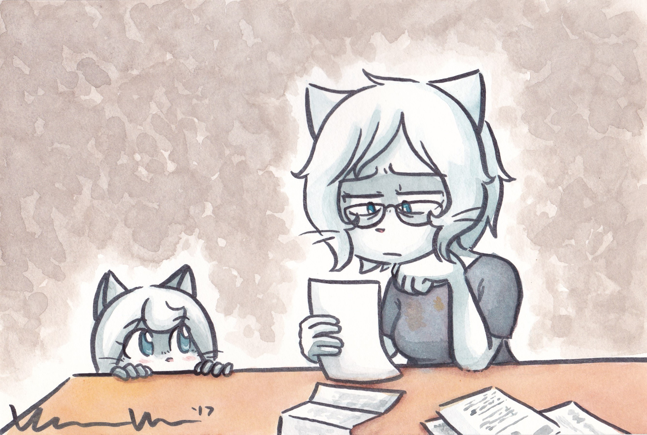 Candybooru image #12767, tagged with Adult_Lucy Kitten Lucy MikexLucy Taeshi_(Artist) commission watercolor